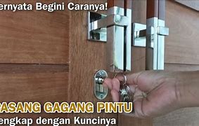 Cara Memasang Handle Pintu Kayu